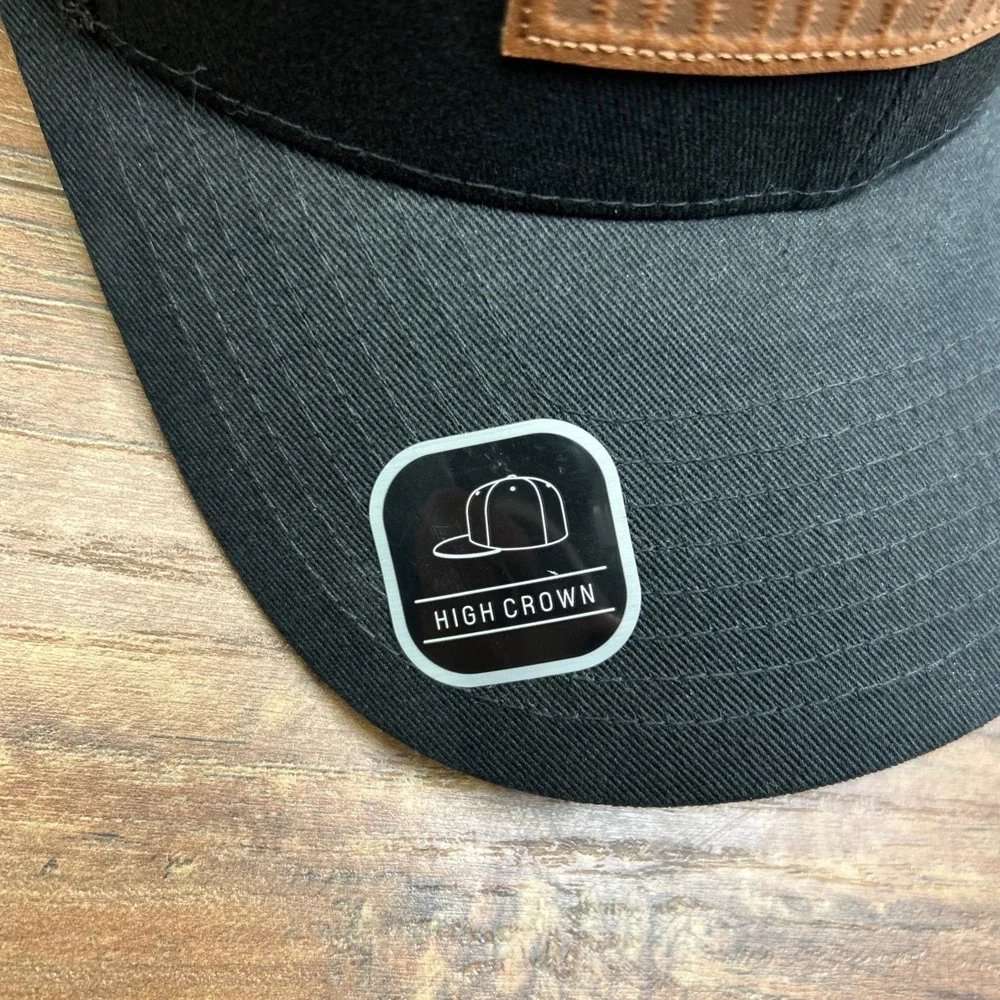 NWT Columbia‎ Rugged Outdoor Tree Flag Mesh Back Trucker Hat Patch USA Black